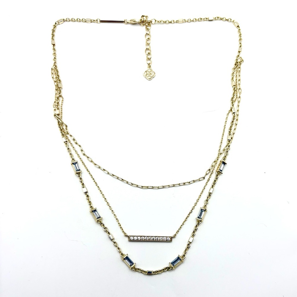 Kendra Scott Addison Multi-Strand Layered Gold Necklace - Picture 3 of 4